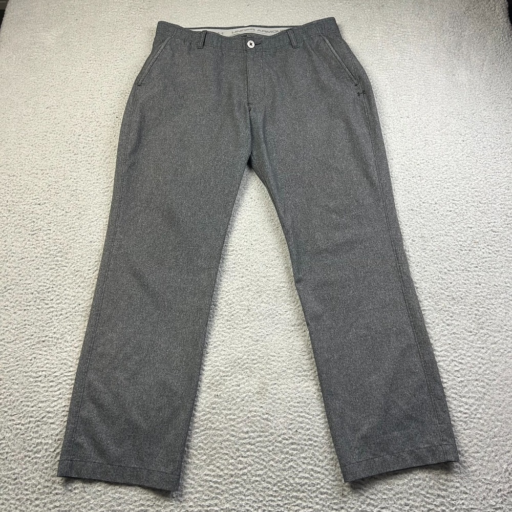 Under Armour Golf Pants Mens Gray Match Play Vented Straight Performance 36x30